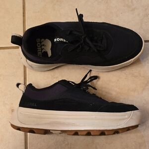 Women's Sorel Black and White Casual Shoes